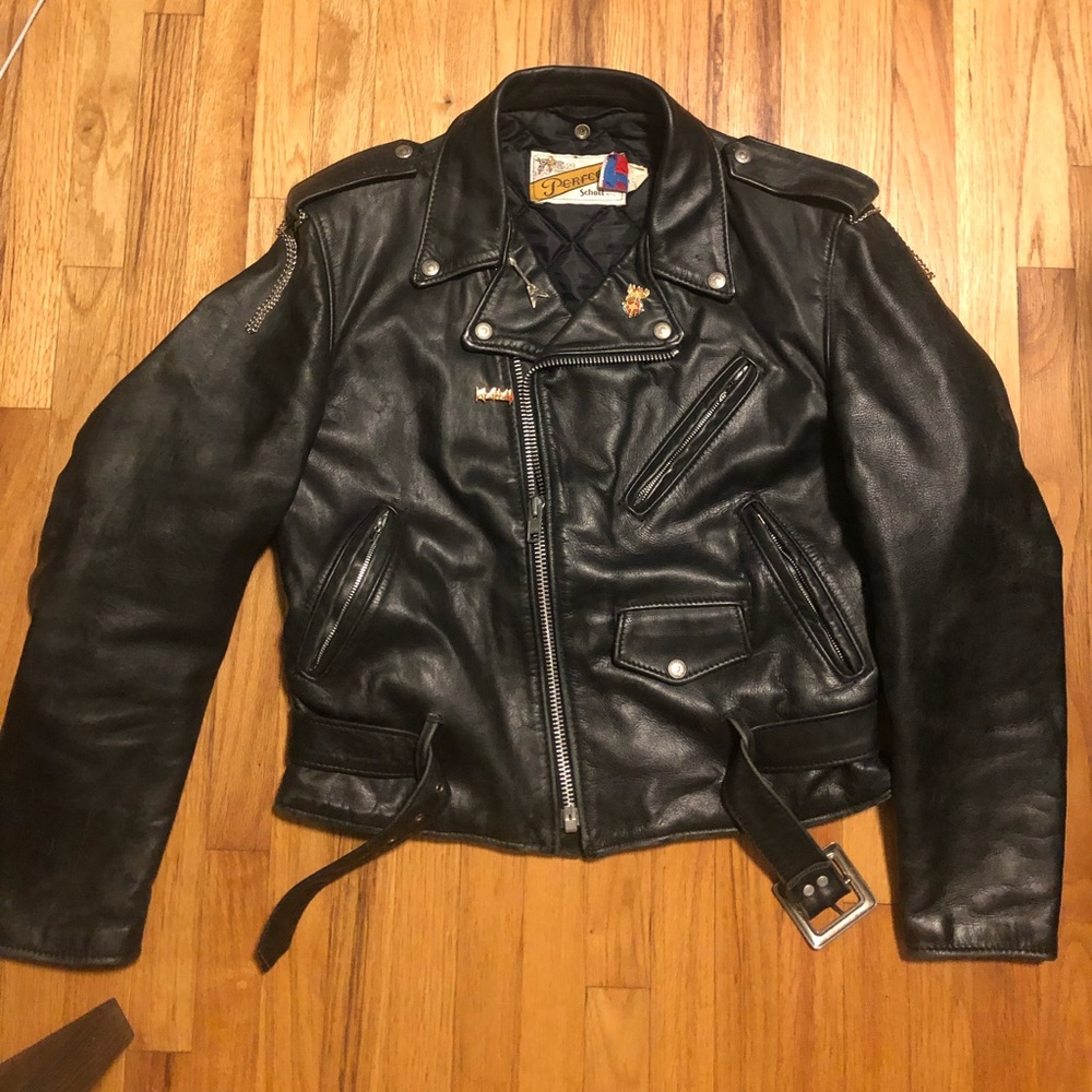 80s schott perfecto leather jacket